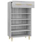 vidaXL Παπουτσοθήκη Γκρι Sonoma 60x35x105 εκ. από Επεξεργασμένο Ξύλο