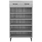 vidaXL Παπουτσοθήκη Γκρι Sonoma 60x35x105 εκ. από Επεξεργασμένο Ξύλο