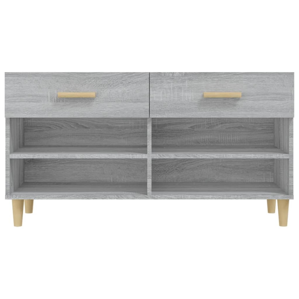 vidaXL Παπουτσοθήκη Γκρι Sonoma 102x35x55 εκ. από Επεξεργασμένο Ξύλο