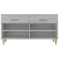 vidaXL Παπουτσοθήκη Γκρι Sonoma 102x35x55 εκ. από Επεξεργασμένο Ξύλο
