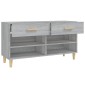 vidaXL Παπουτσοθήκη Γκρι Sonoma 102x35x55 εκ. από Επεξεργασμένο Ξύλο