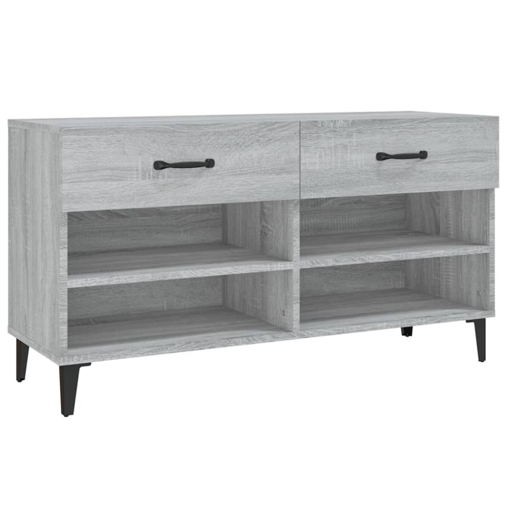 vidaXL Παπουτσοθήκη Γκρι Sonoma 102x35x55 εκ. από Επεξεργασμένο Ξύλο