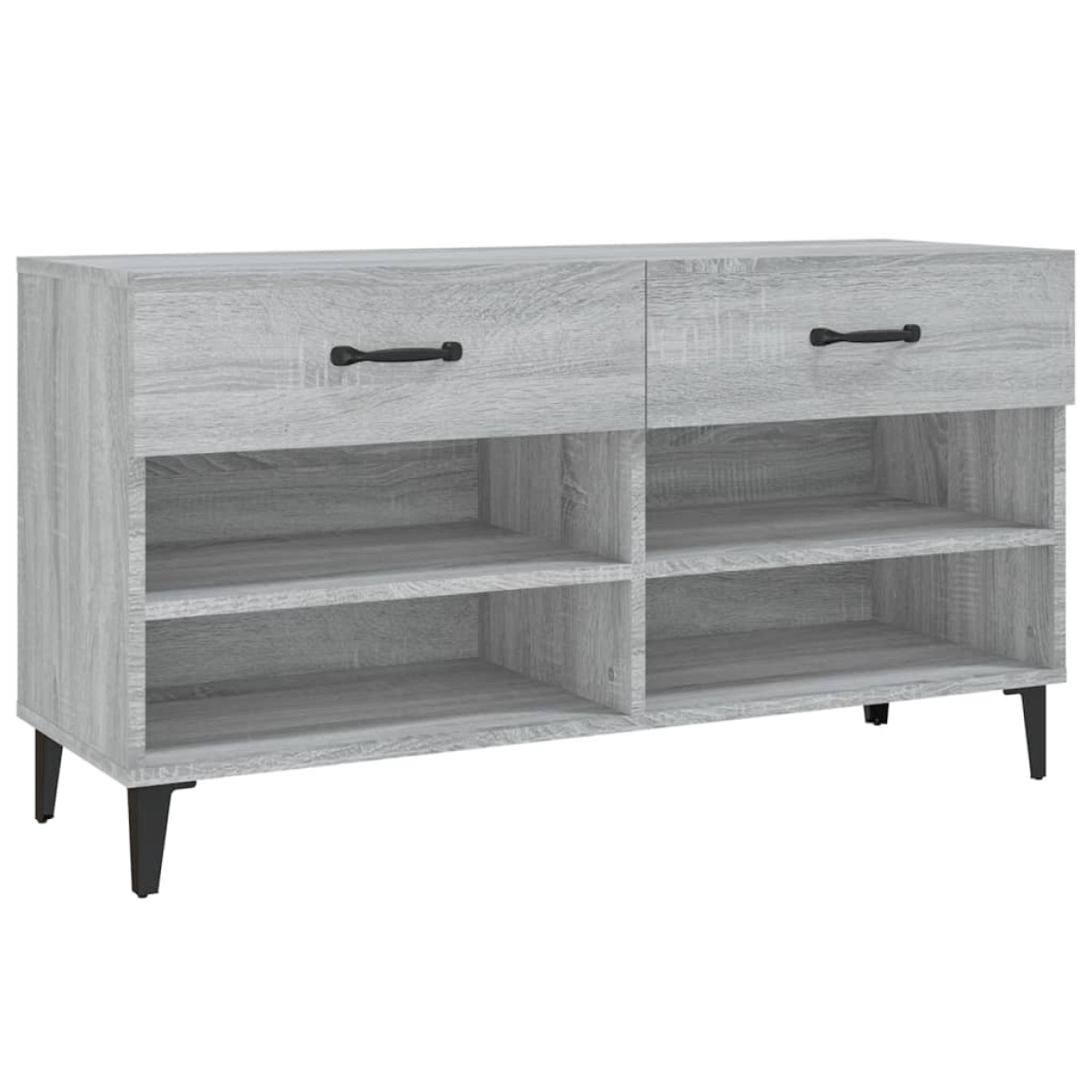 vidaXL Παπουτσοθήκη Γκρι Sonoma 102x35x55 εκ. από Επεξεργασμένο Ξύλο