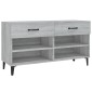 vidaXL Παπουτσοθήκη Γκρι Sonoma 102x35x55 εκ. από Επεξεργασμένο Ξύλο