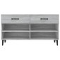 vidaXL Παπουτσοθήκη Γκρι Sonoma 102x35x55 εκ. από Επεξεργασμένο Ξύλο