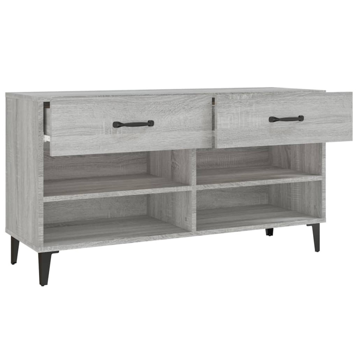 vidaXL Παπουτσοθήκη Γκρι Sonoma 102x35x55 εκ. από Επεξεργασμένο Ξύλο