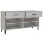 vidaXL Παπουτσοθήκη Γκρι Sonoma 102x35x55 εκ. από Επεξεργασμένο Ξύλο