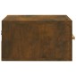 vidaXL Κομοδίνο Επιτοίχιο Καπνιστή Δρυς 35 x 35 x 20 εκ.