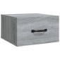 vidaXL Κομοδίνα Επιτοίχια Γκρι Sonoma 35 x 35 x 20 εκ.