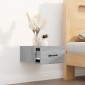 vidaXL Κομοδίνα Επιτοίχια Γκρι Sonoma 35 x 35 x 20 εκ.
