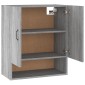 vidaXL Ντουλάπι Τοίχου Γκρι Sonoma 60x31x70εκ. Επεξεργασμένο Ξύλο