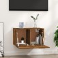 vidaXL Ντουλάπι Τοίχου Καπνιστή Δρυς 60x36,5x35 εκ. Επεξεργασμένο Ξύλο