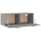 vidaXL Ντουλάπι Τοίχου Γκρι Sonoma 100x36,5x35 εκ. Επεξεργασμένο Ξύλο