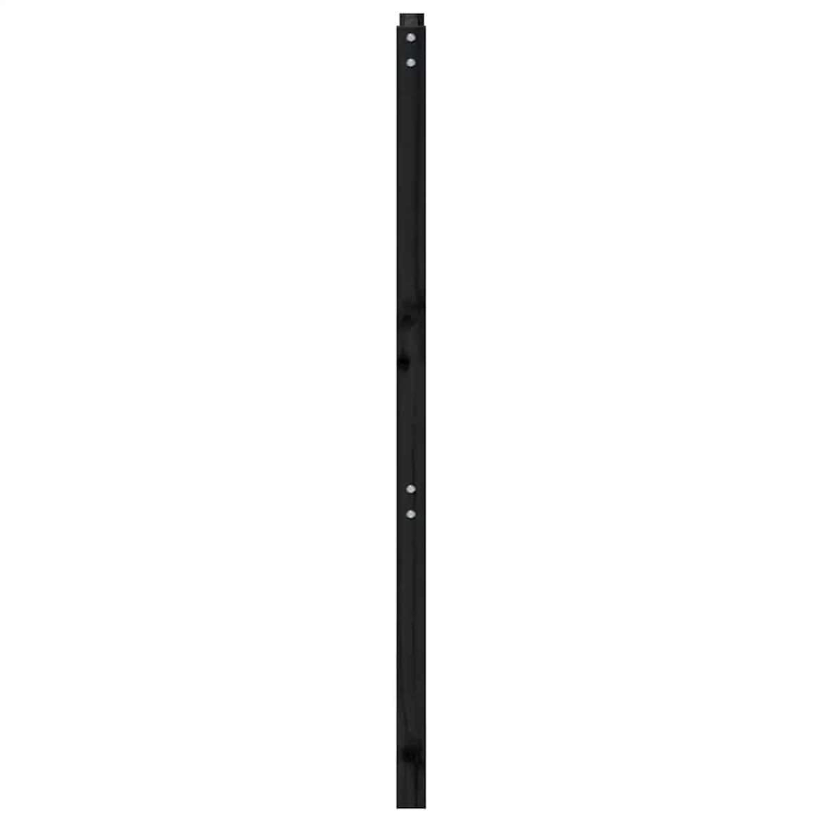 vidaXL Κεφαλάρι Κρεβατιού Μαύρο 81 x 4 x 100 εκ. από Μασίφ Ξύλο Πεύκου