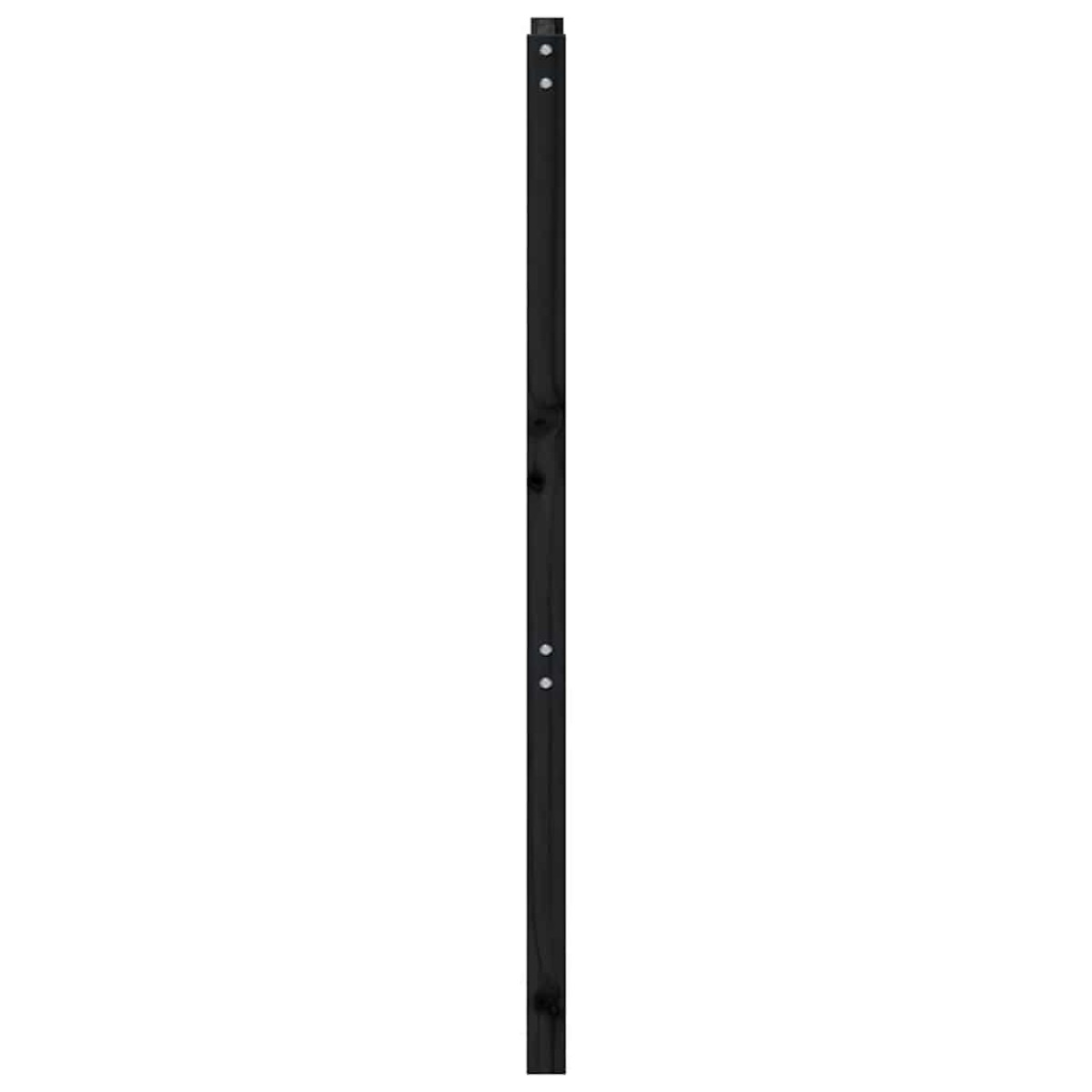 vidaXL Κεφαλάρι Κρεβατιού Μαύρο 96 x 4 x 100 εκ. από Μασίφ Ξύλο Πεύκου