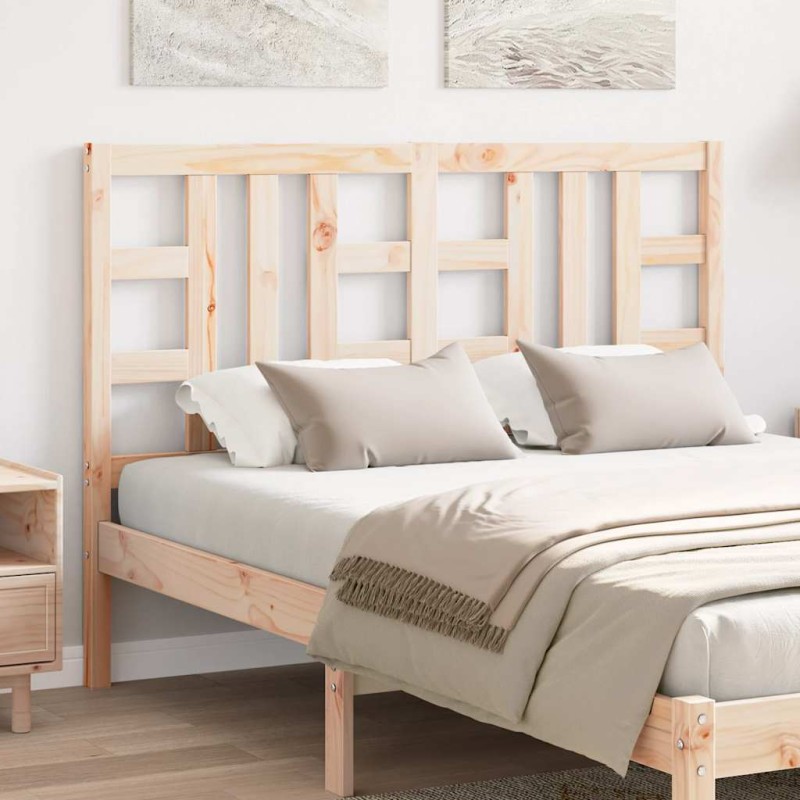 vidaXL Κεφαλάρι Κρεβατιού 141 x 4 x 100 εκ. από Μασίφ Ξύλο Πεύκου