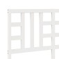 vidaXL Κεφαλάρι Κρεβατιού Λευκό 156 x 4 x 100 εκ. Μασίφ Ξύλο Πεύκου