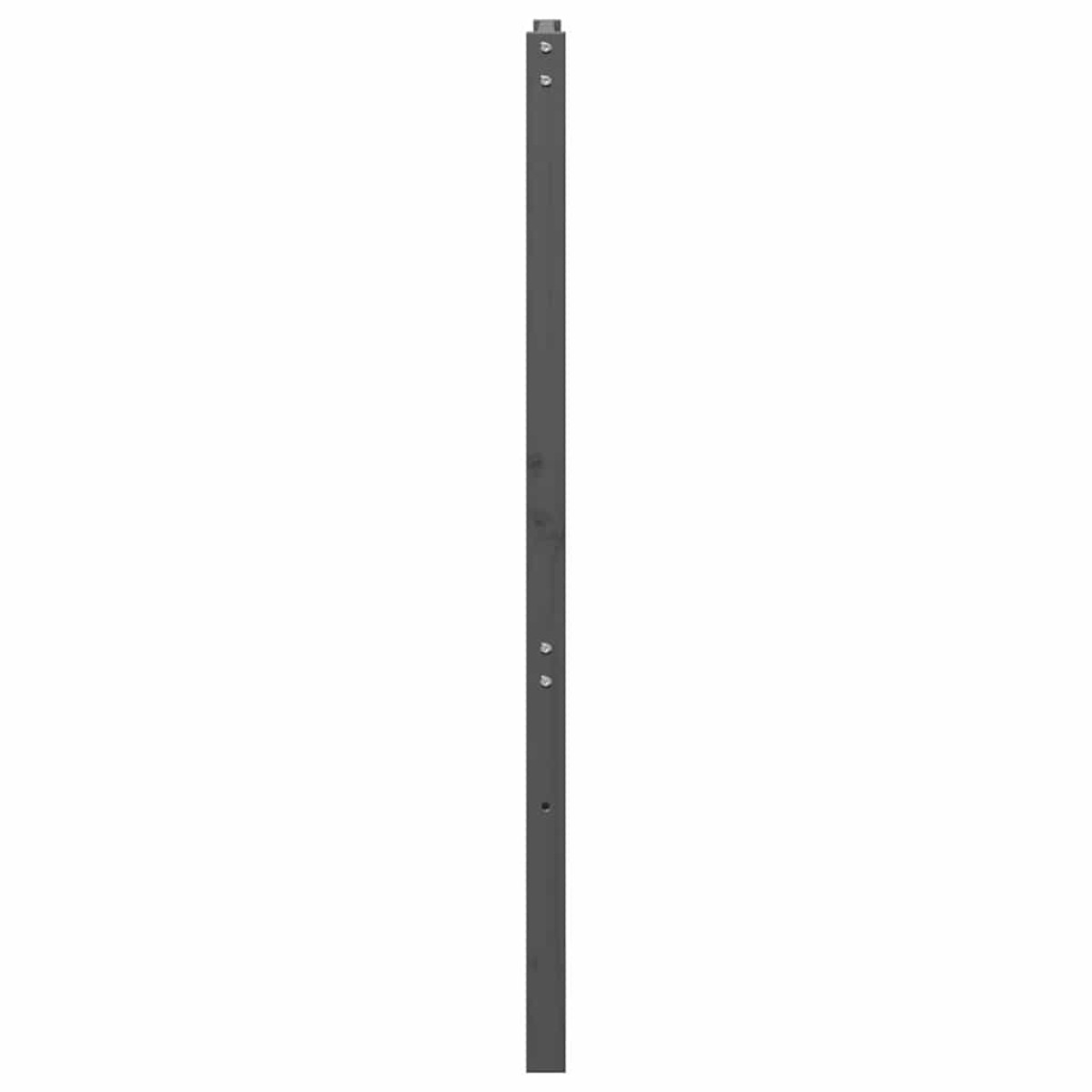 vidaXL Κεφαλάρι Κρεβατιού Γκρι 166 x 4 x 100 εκ. από Μασίφ Ξύλο Πεύκου