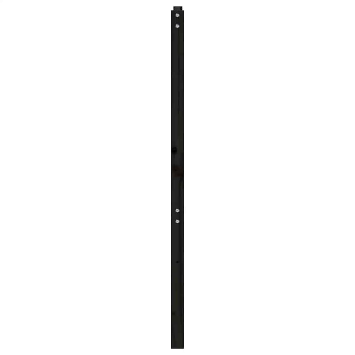 vidaXL Κεφαλάρι Κρεβατιού Μαύρο 166 x 4 x 100 εκ. Μασίφ Ξύλο Πεύκου