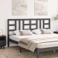 vidaXL Κεφαλάρι Κρεβατιού Γκρι 186 x 4 x 100 εκ. από Μασίφ Ξύλο Πεύκου