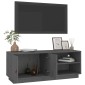 vidaXL Έπιπλο Τηλεόρασης Γκρι 105x34x40 εκ. από Μασίφ Ξύλο Πεύκου