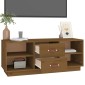 vidaXL Έπιπλο Τηλεόρασης Καφέ Μελί 100x34x40 εκ. από Μασίφ Ξύλο Πεύκου