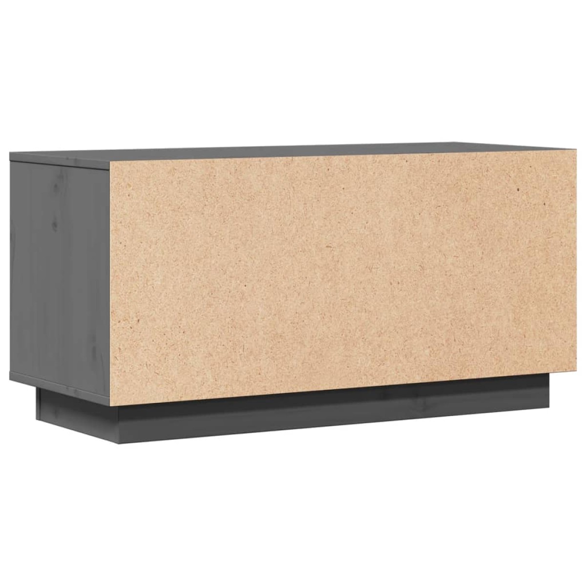 vidaXL Έπιπλο Τηλεόρασης Γκρι 80 x 34 x 40 εκ. από Μασίφ Ξύλο Πεύκου
