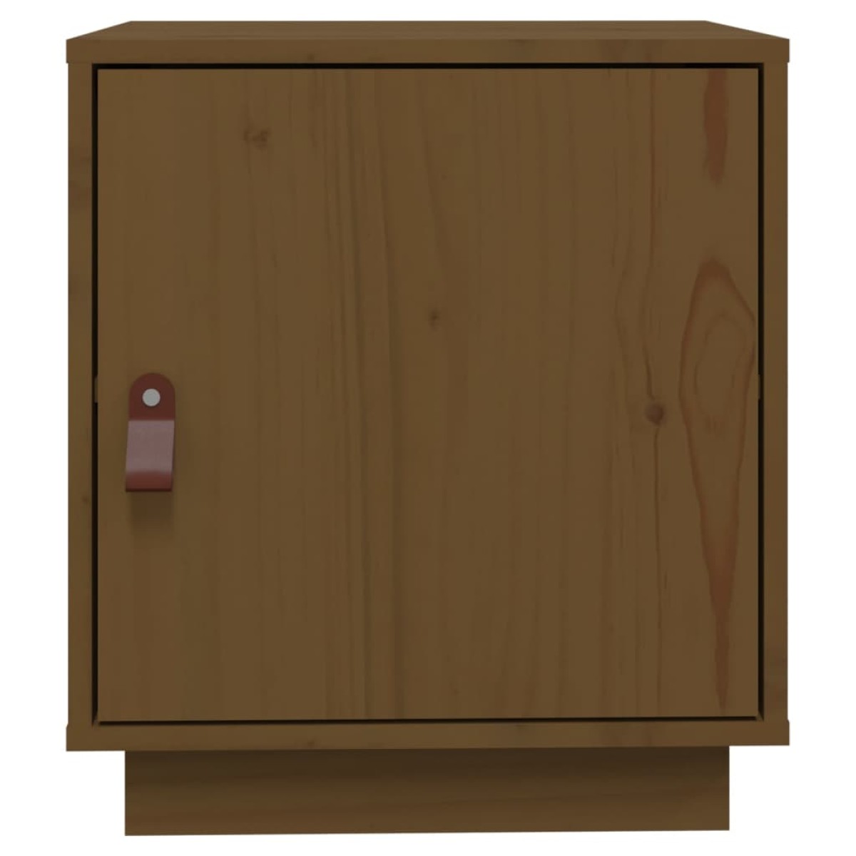 vidaXL Κομοδίνο Καφέ Μελί 40x34x45 εκ. από Μασίφ Ξύλο Πεύκου