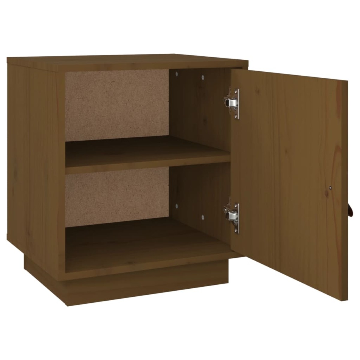 vidaXL Κομοδίνο Καφέ Μελί 40x34x45 εκ. από Μασίφ Ξύλο Πεύκου
