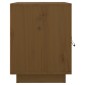 vidaXL Κομοδίνα 2 τεμ. Καφέ Μελί 40x34x45 εκ. από Μασίφ Ξύλο Πεύκου