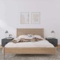 vidaXL Κομοδίνα 2 τεμ. Γκρι 40x34x35 εκ. από Μασίφ Ξύλο Πεύκου
