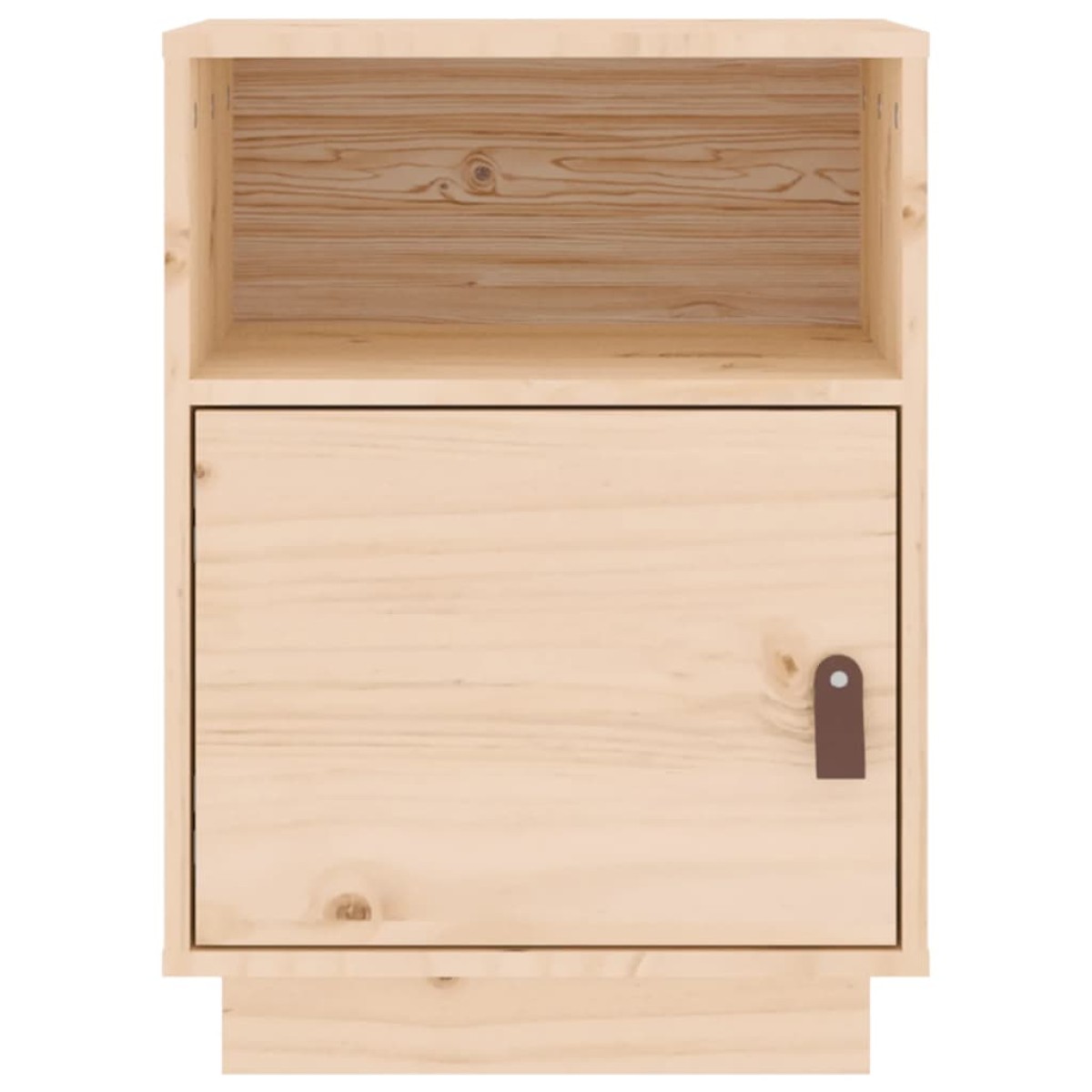 vidaXL Κομοδίνο Λευκό 40 x 34 x 55 εκ. από Μασίφ Ξύλο Πεύκου