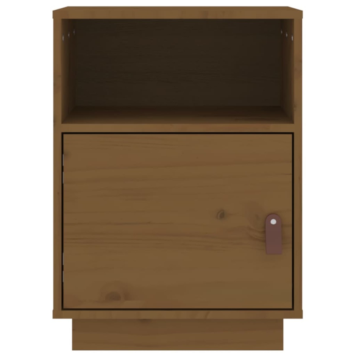 vidaXL Κομοδίνο 2 τεμ. Καφέ Μελί 40x34x55 εκ από Μασίφ Ξύλο Πεύκου