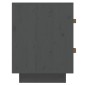 vidaXL Κομοδίνο Γκρι 40 x 34 x 45 εκ. από Μασίφ Ξύλο Πεύκου