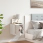 vidaXL Ντουλάπι Τοίχου Λευκό 31,5 x 30 x 30 εκ. από Μασίφ Ξύλο Πεύκου