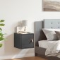vidaXL Ντουλάπι Τοίχου Γκρι 31,5 x 30 x 30 εκ. από Μασίφ Ξύλο Πεύκου