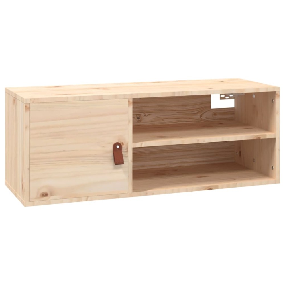 vidaXL Ντουλάπι Τοίχου 80 x 30 x 30 εκ. από Μασίφ Ξύλο Πεύκου
