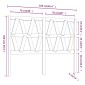 vidaXL Κεφαλάρι Κρεβατιού Μαύρο 166 x 4 x 100 εκ. Μασίφ Ξύλο Πεύκου