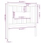 vidaXL Κεφαλάρι Γκρι 96 x 4 x 100 εκ. από Μασίφ Ξύλο Πεύκου