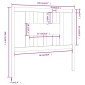 vidaXL Κεφαλάρι Γκρι 106 x 4 x 100 εκ. από Μασίφ Ξύλο Πεύκου