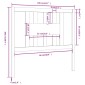 vidaXL Κεφαλάρι Καφέ Μελί 106x4x100 εκ. Μασίφ Ξύλο Πεύκου