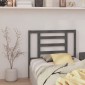vidaXL Κεφαλάρι Κρεβατιού Γκρι 106 x 4 x 100 εκ. από Μασίφ Ξύλο Πεύκου