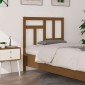 vidaXL Κεφαλάρι Κρεβατιού Μελί 80,5 x 4 x 100 εκ. Μασίφ Ξύλο Πεύκου