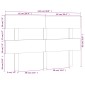vidaXL Κεφαλάρι Κρεβατιού Μαύρο 124 x 3 x 81 εκ. Μασίφ Ξύλο Πεύκου