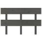 vidaXL Κεφαλάρι Κρεβατιού Γκρι 138 x 3 x 81 εκ. από Μασίφ Ξύλο Πεύκου