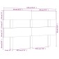 vidaXL Κεφαλάρι Κρεβατιού Γκρι 138 x 3 x 81 εκ. από Μασίφ Ξύλο Πεύκου