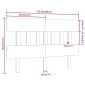 vidaXL Κεφαλάρι Κρεβατιού 123,5x3x81 εκ. από Μασίφ Ξύλο Πεύκου