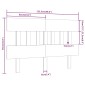 vidaXL Κεφαλάρι Κρεβατιού Μελί 123,5x3x81 εκ. από Μασίφ Ξύλο Πεύκου