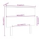 vidaXL Κεφαλάρι κρεβατιού Καφέ 79x6x82,5 εκ. από Μασίφ Ξύλο Πεύκου