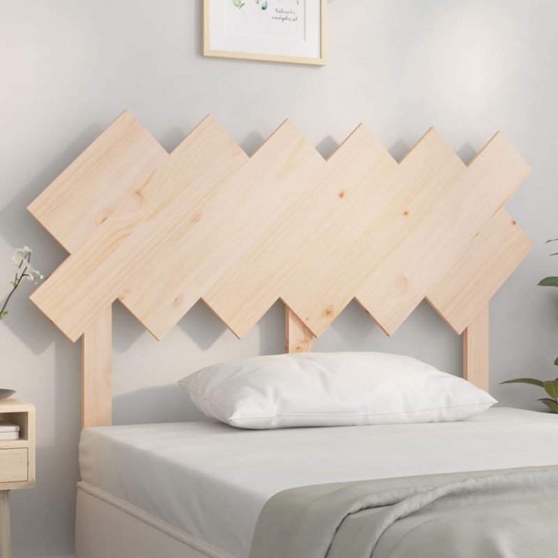 vidaXL Κεφαλάρι Κρεβατιού122,5x3x80,5εκ. από Μασίφ Ξύλο Πεύκου